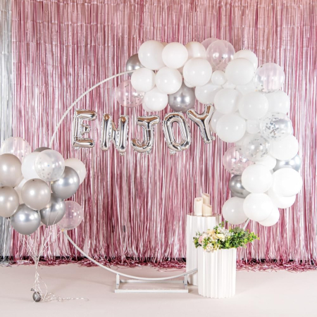 Balon Folie Metalizata Litera Y, , 80 cm, Umflati cu Heliu sau Aer, Ambalaj Individual, Pai inclus, Argintiu [2]