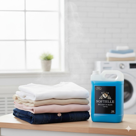Detergent & Balsam Rufe - Detergent lichid Softelle 5L pentru rufe albe și colorate – curățare eficientă și parfum de durată