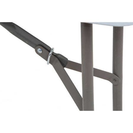 Banca pliabila pentru evenimente si catering, 183x28x43 cm, din HDPE si otel, alb [13]