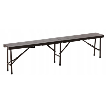 Banci de gradina - Banca pliabila pentru gradina sau catering, HDPDE, 180x25x43cm, maro