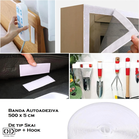 Banda Autoadeziva Hook & Loop 500 x 5 cm – ORIGINAL DEALS [10]