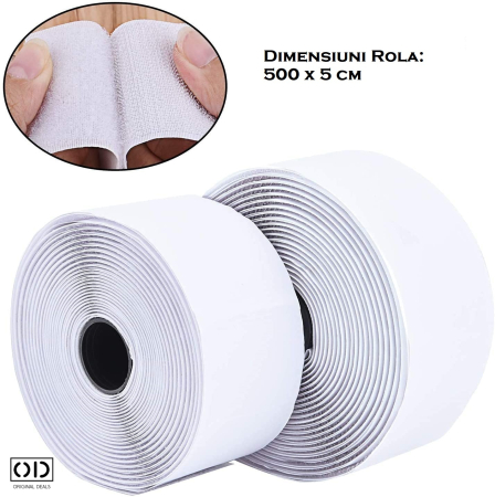 Banda Autoadeziva Hook & Loop 500 x 5 cm – ORIGINAL DEALS [1]