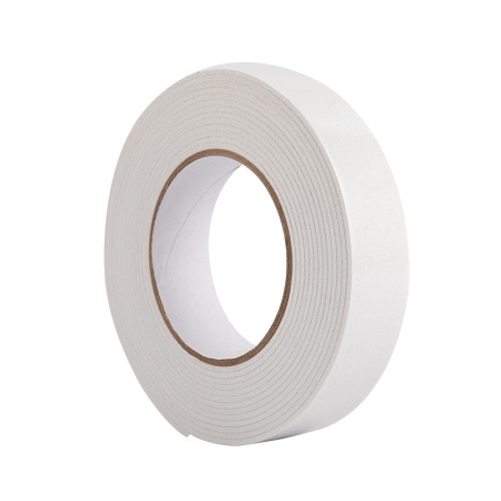 Banda adeziva - Banda Dubla Adeziva, , Banda Adeziva cu Burete, pentru Cadouri si Ambalaje, 3 m, Latime 2.5 cm, Alb