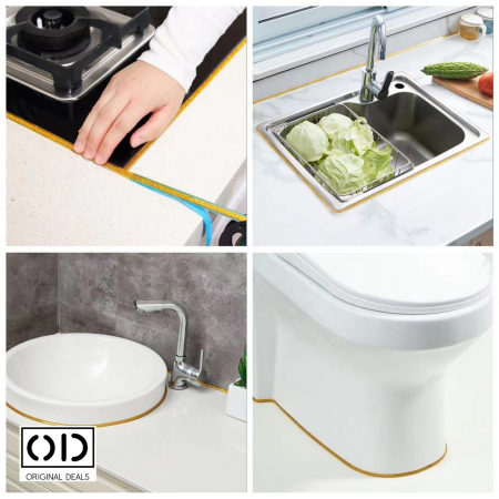 Banda Adeziva pentru Izolatii Banda Adeziva pentru Ceramica Benzi Adezive pentru Izolat Cada Chiuveta Baie Bucatarie Izolat Cabina de Dus Izolatie Cada Chiuveta Banda Izolatii Benzi izolatii Casa Banda Adeziva Izolatoare [7]