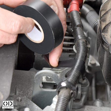 Banda Izolatoare pentru Cabluri Electrice, Adeziva si Impermeabila, Negru, Dimensiune 13.7 m * 16 mm * 1 cm, Set 10 Bucati, ORIGINAL DEALS [1]