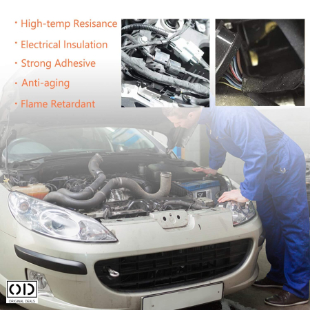 Banda Izolatoare pentru Cabluri Electrice, Adeziva si Impermeabila, Negru, Dimensiune 13.7 m * 16 mm * 1 cm, Set 10 Bucati, ORIGINAL DEALS [15]