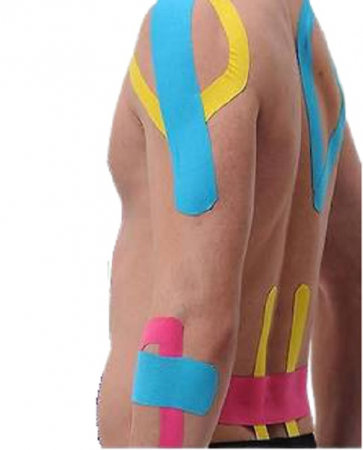 Set 6 Benzi Adezive Kineziologica pentru Sportivi si Atleti, 2 Culori, 15 x 5 cm, Premium [3]