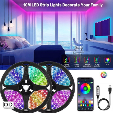  banda led rgb original deals banda led 10 metri cu telecomanda banda led rgb interior decor lumini led ambientale cu telecomanda banda luminoasa rgb pentru camera banda led pentru dormitor living bucatarie banda led flexibila premium pvc lumini decorative led rgb 10m kit banda led rgb cu telecomanda inclusa banda led economica pentru decor modern [11]