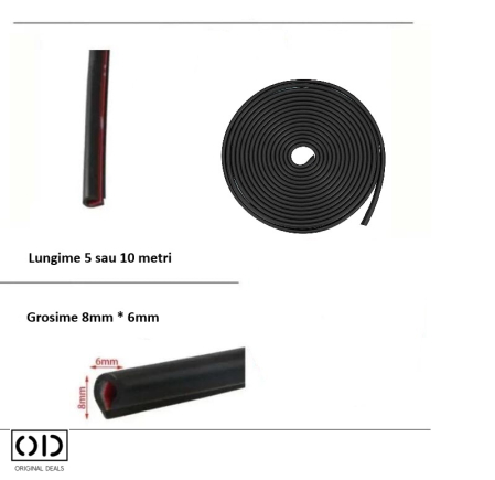 bandă protecție ușă mașină bandă cauciuc auto uși protecție margine ușă auto bandă autoadezivă uși mașină bandă PVC auto bandă protecție neagră auto bandă uși mașină cauciuc bandă protecție pentru marginea ușii mașinii din PVC cauciucat  bandă autoadezivă neagră pentru protecția ușilor auto  protecție uși auto împotriva zgârieturilor și loviturilor  bandă cauciuc auto pentru margini uși mașină  bandă flexibilă din PVC cauciucat pentru protecția portierelor  bandă autoadezivă pentru protecția muchiilor ușilor mașinii  bandă protecție universală pentru portiere mașină  bandă cauciuc neagră auto pentru colțuri și margini uși [2]