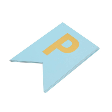 Banner Happy Birthday 100x200 cm, , Dimensiune Stegulet 11.5x16.5 cm, Rola de Ata Inclusa, Albastru [2]