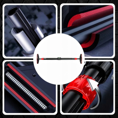 Bara tractiuni telescopica pentru usa, din otel cu capete cauciuc, lungime 71-105 cm [1]