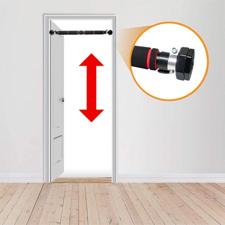 Bara tractiuni telescopica pentru usa, din otel, lungime 64-100 cm [2]