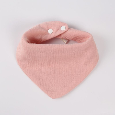 Baveta Triunghiulara, , din Bumbac, pentru Copii 0-12 Luni, 33x32 cm, Rezistenta la Apa, Roz [3]