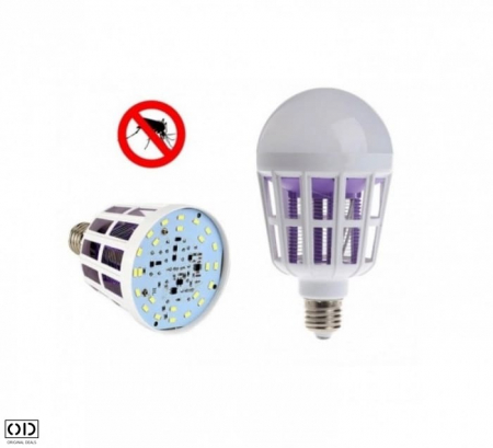 Bec LED Puternic cu Lumina Albastra si Electrosoc Impotriva Tantarilor, Mustelor si Insectelor Zburatoare, 3W, Premium [7]