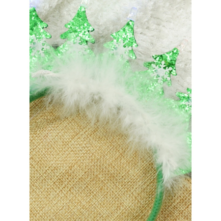 Bentita/cerc de Craciun, culoare verde, marime standard,  [4]