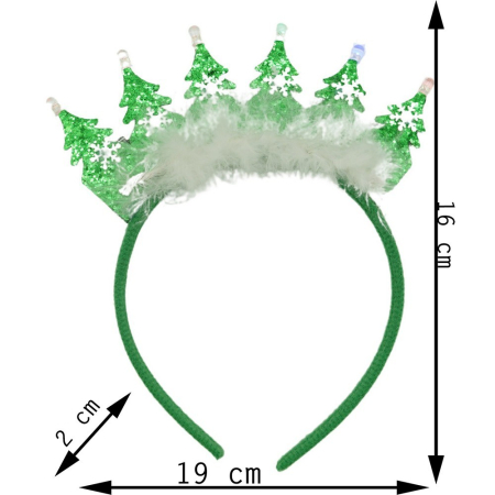 Bentita/cerc de Craciun, culoare verde, marime standard,  [10]