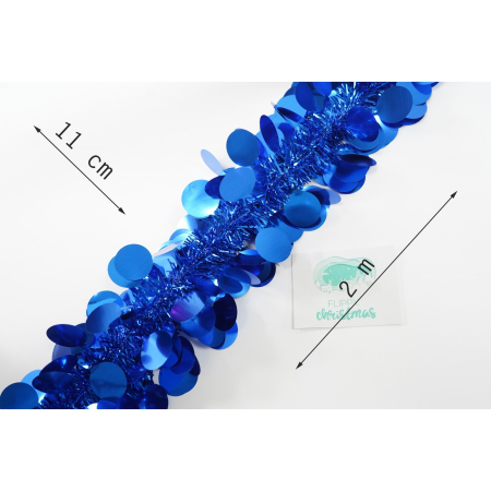 Beteala Craciun, , albastru, marimea: 2 m x 11 cm material:folie PVC, interior/exterior [5]