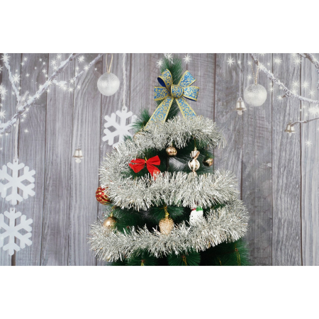 Beteala Craciun, , argintiu, marimea: 2 m x 11 cm material:folie PVC, interior/exterior [4]