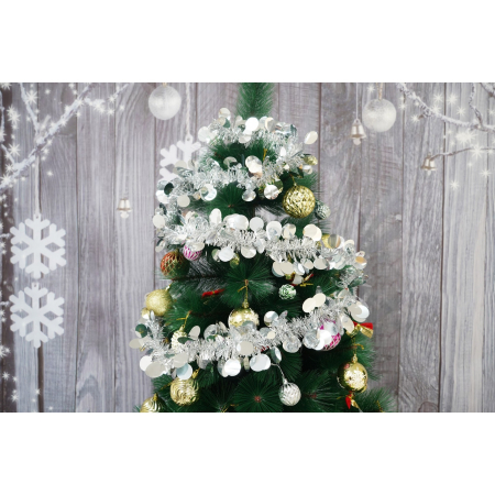 Beteala Craciun, , argintiu, marimea: 2 m x 11 cm material:folie PVC, interior/exterior [1]