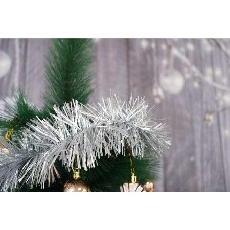 Beteala Craciun, , argintiu, marimea: 2 m x 9 cm material:folie PVC, interior/exterior [4]