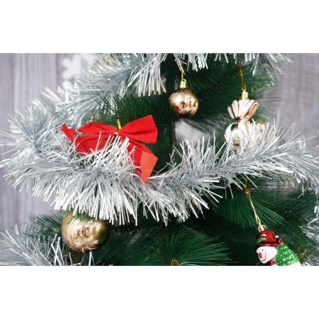 Beteala Craciun, , argintiu, marimea: 2 m x 9 cm material:folie PVC, interior/exterior [2]