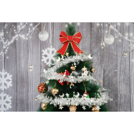 Beteala Craciun, , argintiu, marimea: 2 m x 9 cm x 5 cm material:folie PVC, interior/exterior [7]