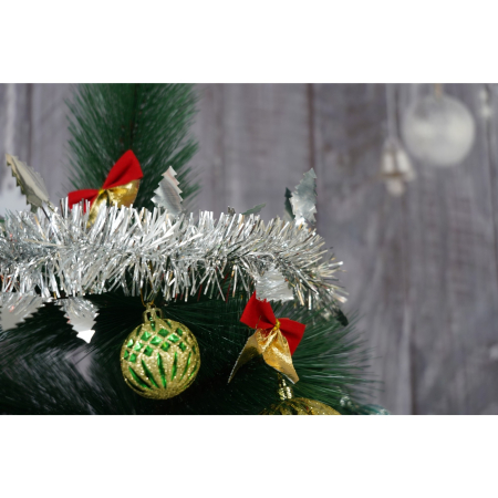 Beteala Craciun, , argintiu, marimea: 2 m x 9 cm x 5 cm material:folie PVC, interior/exterior [3]