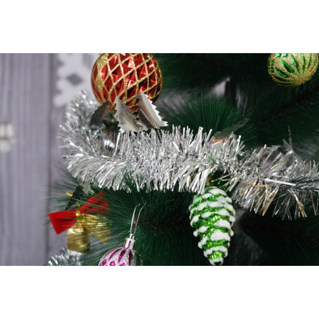 Beteala Craciun, , argintiu, marimea: 2 m x 9 cm x 5 cm material:folie PVC, interior/exterior [2]