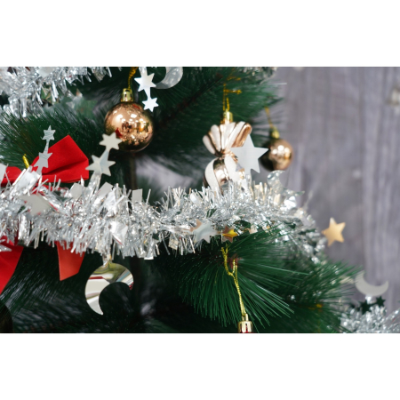 Beteala Craciun, , argintiu, marimea: 2 m x 9 cm x 5 cm material:folie PVC, interior/exterior [3]