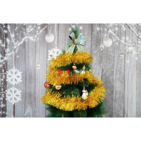 Beteala Craciun, , aur, marimea: 2 m x 11 cm material:folie PVC, interior/exterior [7]