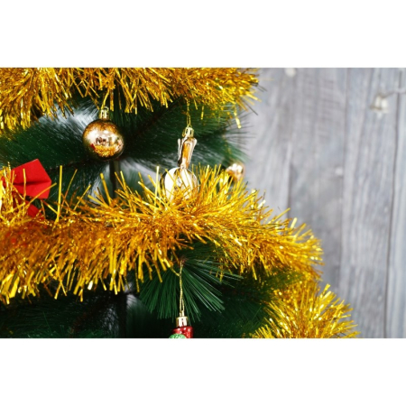 Beteala Craciun, , aur, marimea: 2 m x 11 cm material:folie PVC, interior/exterior [9]