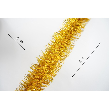 Beteala Craciun, , aur, marimea: 2 m x 8 cm material:folie PVC, interior/exterior [10]