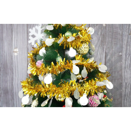 Beteala Craciun, , auriu, marimea: 2 m x 11 cm x 9 cm material:folie PVC, interior/exterior [1]