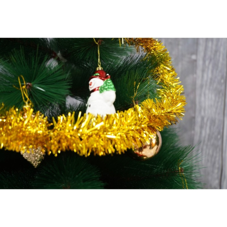 Beteala Craciun, , auriu, marimea: 2 m x 5 cm material:folie PVC, interior/exterior [9]