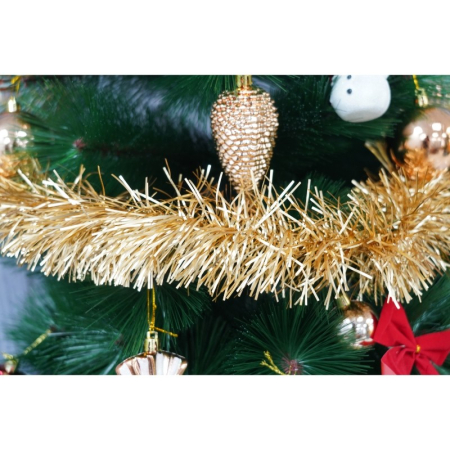 Beteala Craciun, , auriu, marimea: 2 m x 9 cm material:folie PVC, interior/exterior [8]