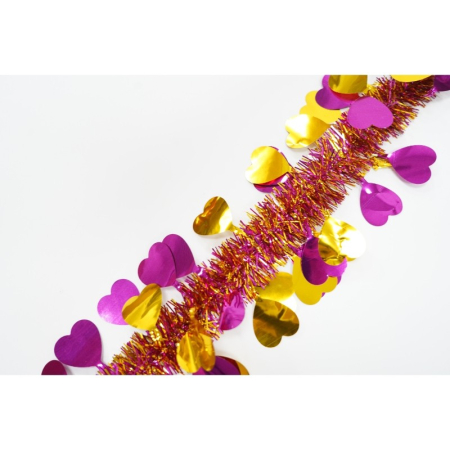 Beteala Craciun, , auriu, marimea: 2 m x 9 cm x 9 cm material:folie PVC, interior/exterior [6]