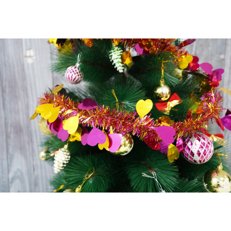 Beteala Craciun, , auriu, marimea: 2 m x 9 cm x 9 cm material:folie PVC, interior/exterior [2]