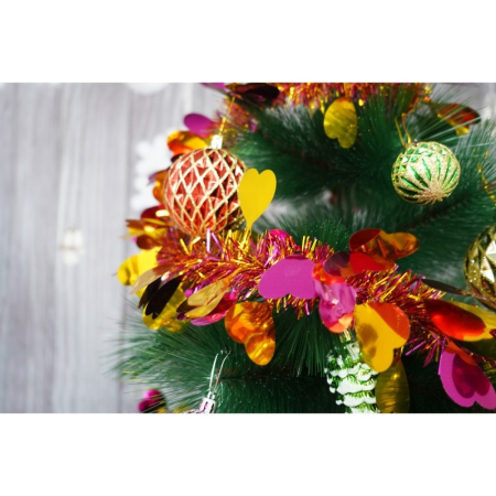 Beteala Craciun, , auriu, marimea: 2 m x 9 cm x 9 cm material:folie PVC, interior/exterior [8]