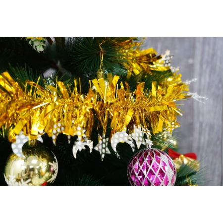 Beteala Craciun, , auriu, marimea: 2 m x 9 cm x 9 cm material:folie PVC, interior/exterior [14]