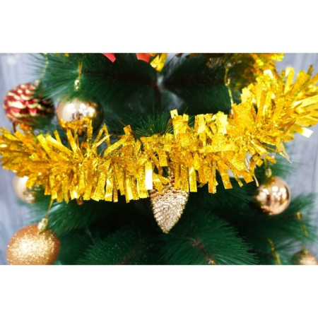 Beteala Craciun, , galben, marimea: 2 m x 9 cm material:folie PVC, interior/exterior [7]