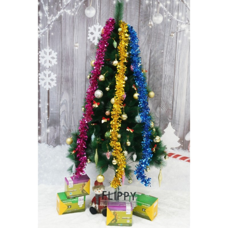 Beteala Craciun, , galben, marimea: 2 m x 9 cm material:folie PVC, interior/exterior [13]