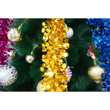 Beteala Craciun, , galben, marimea: 2 m x 9 cm material:folie PVC, interior/exterior [14]