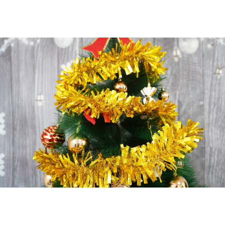 Beteala Craciun, , galben, marimea: 2 m x 9 cm material:folie PVC, interior/exterior [4]