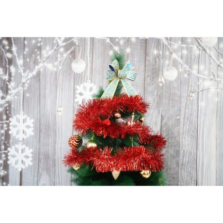 Beteala Craciun, , roșu, marimea: 2 m x 11 cm material:folie PVC, interior/exterior [7]