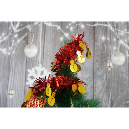 Beteala Craciun, , roșu, marimea: 2 m x 11 cm x 9 cm material:folie PVC, interior/exterior [4]