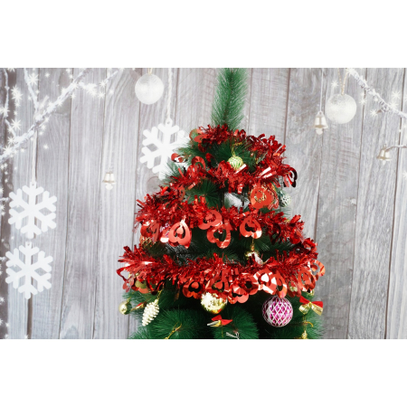 Beteala Craciun, , roșu, marimea: 2 m x 11 cm x 9 cm material:folie PVC, interior/exterior [2]