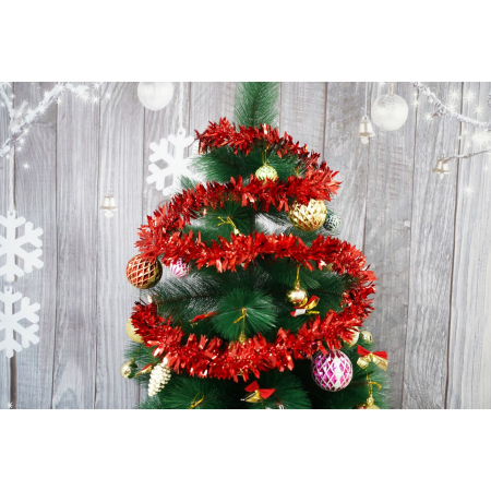 Beteala Craciun, , roșu, marimea: 2 m x 6.5 cm material:folie PVC, interior/exterior [7]