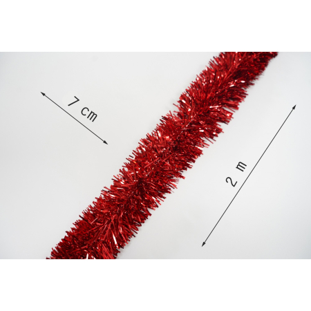 Beteala Craciun, , roșu, marimea: 2 m x 7 cm material:folie PVC, interior/exterior [5]