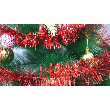 Beteala Craciun, , roșu, marimea: 2 m x 7 cm material:folie PVC, interior/exterior [2]