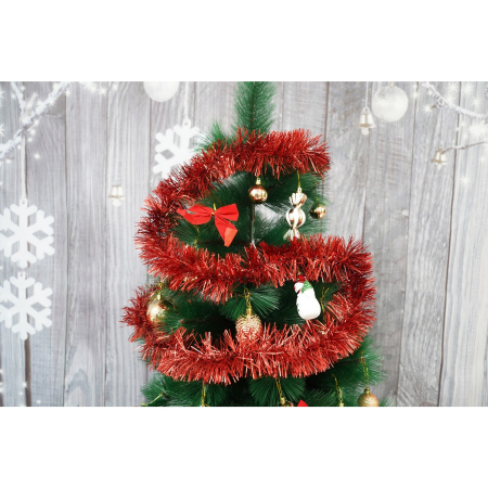 Beteala Craciun, , roșu, marimea: 2 m x 9 cm material:folie PVC, interior/exterio [1]